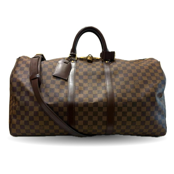 LOUIS VUITTON Brown Damier Boston Bag - Picture 1 of 7